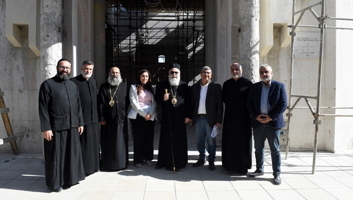 Δεύτερη επίσκεψη του Πατριάρχη Αντιοχείας στον Προφήτη Ηλία Δαμασκού - Φωτογραφία: Romfea.gr