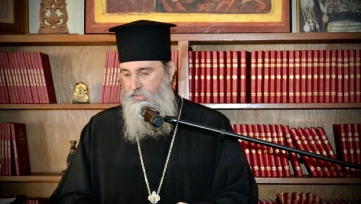 Ο Παλαιοημερολογίτης Μητροπολίτης (Γ.Ο.Χ.) Ἀττικῆς & Βοιωτίας Χρυσόστομος. Φωτογραφία: I. M. ΓΟΧ Πειραιώς