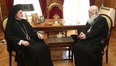 Συνάντηση Αμερικής Ελπιδοφόρου με τον Αρχιεπίσκοπο Ιερώνυμο