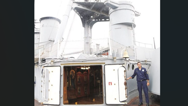 Το εκκλησάκι του Αγίου Νικολάου στο Θωρηκτό Αβέρωφ