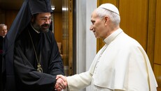 Συνάντηση Μητροπολίτη Σικάγου Ναθαναήλ με τον Πάπα Λέοντα ΙΔ΄