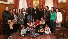 Μαθητές από το Νικηφόρειο Νηπιαγωγείο Λειψών στον Αρχιεπίσκοπο