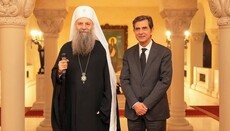 Συνάντηση Πατριάρχη Σερβίας με τον ΥΜΑΘ Κώστα Γκιουλέκα