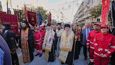Πάνδημη υποδοχή της Παναγίας Σουμελά στην Καβάλα