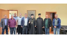 Επίσκεψη του Μητροπολίτη Δρυϊνουπόλεως Αλέξιου στο Δημαρχείο Πωγωνίου
