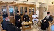 Εθιμοτυπική επίσκεψη ιερέα του Λιμενικού στον Μητροπολίτη Ρεθύμνης