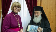 Αγγλικανή «Αρχιεπίσκοπος» επισκέφθηκε τον Πατριάρχη Ιεροσολύμων