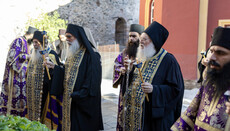 Μνημόσυνο για τον Γέροντα Ιωσήφ Βατοπαιδινό στη Μονή Βατοπαιδίου