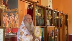 Ο Μητροπολίτης Αργυροκάστρου Ναθαναήλ λειτούργησε για τους Αγίους Αναργύρους