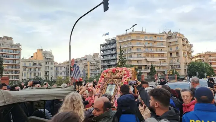 Θεσσαλονίκη: Άνοιξαν οι εορτασμοί του Αγίου Δημητρίου με τη Χοζοβιώτισσα