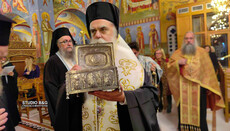 Ο Μητροπολίτης Καλλίνικος κόμισε τα λείψανα της Αγίας Θεοδώρας στο Κιβέρι