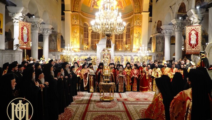Ο Κυρηνείας Χρυσόστομος χοροστάτησε στον Άγιο Δημήτριο Θεσσαλονίκης.
