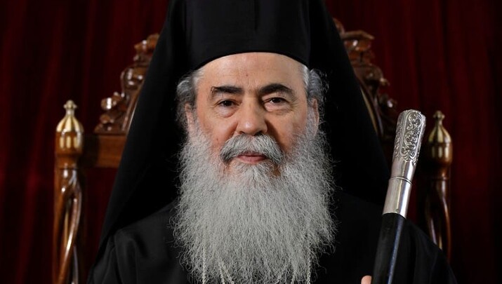 Ο Πατριάρχης Θεόφιλος προειδοποιεί για τους Αγίους Τόπους στο MEGA.