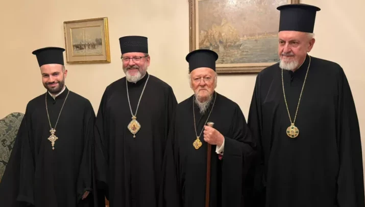 Ο Πατριάρχης Βαρθολομαίος είδε τον Αρχιεπίσκοπο Σεβτσούκ στο Βατικανό.