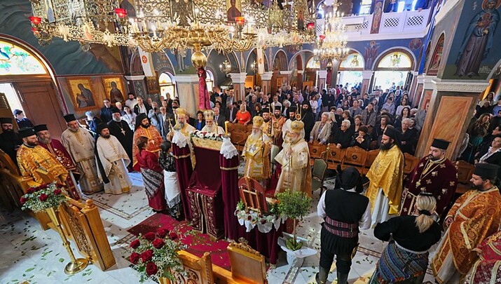 Πολυαρχιερατικό συλλείτουργο τελέστηκε στο Ρέθυμνο για την Παναγία Σουμελά
