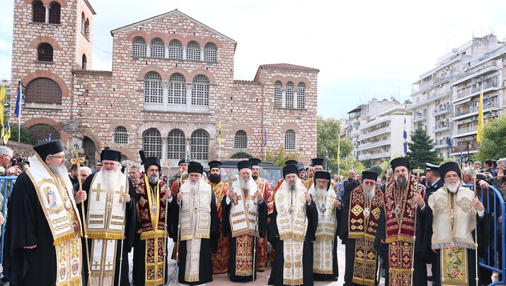 Λιτανεία των σεβασμάτων του Αγίου Δημητρίου πραγματοποιήθηκε στη Θεσσαλονίκη