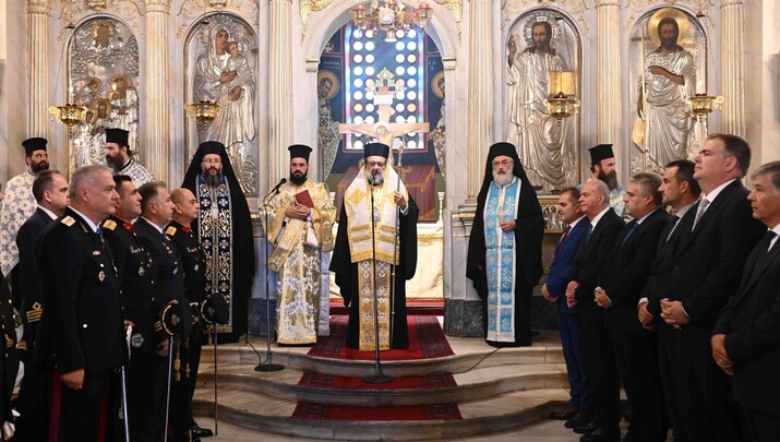 Δοξολογία για την 28η Οκτωβρίου στην Καλαμάτα, φωτο Μητρόπολης