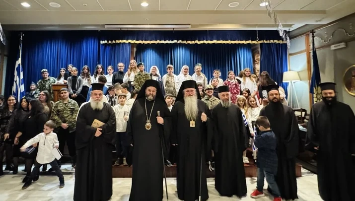 Ο Μητροπολίτης Ιουστίνος τιμά την 28η Οκτωβρίου στη Νέα Μηχανιώνα