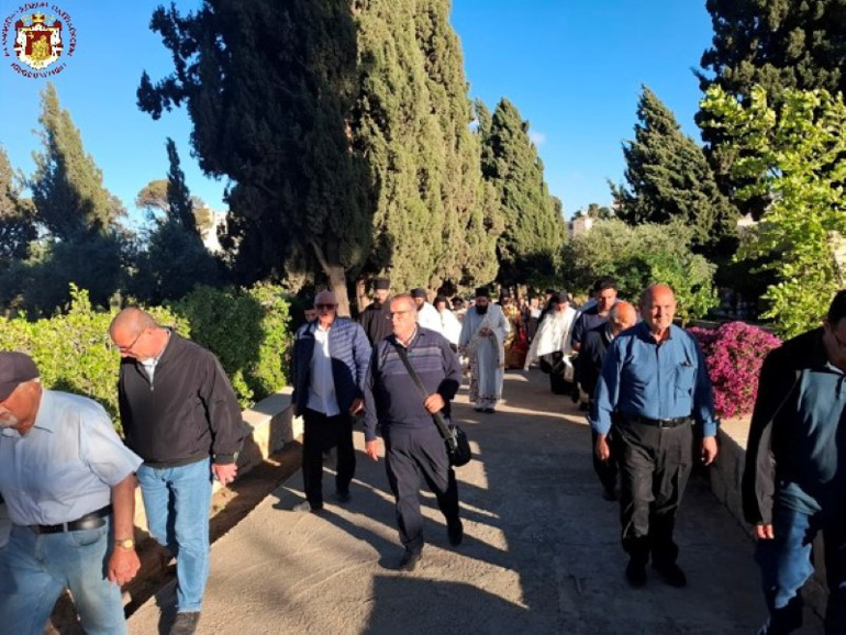 Εορτασμός της Αναλήψεως στο Όρος Ελαιών για το Πατριαρχείο Ιεροσολύμων - μια φωτογραφία 4