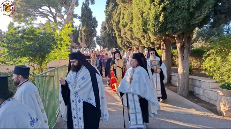 Εορτασμός της Αναλήψεως στο Όρος Ελαιών για το Πατριαρχείο Ιεροσολύμων - μια φωτογραφία 5