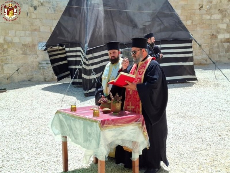 Ο Πατριάρχης Θεόφιλος στο Όρος Ελαιών για την εορτή της Αναλήψεως - μια φωτογραφία 3