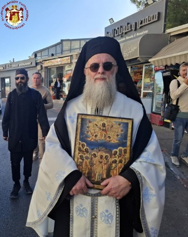 Ο Πατριάρχης Θεόφιλος στο Όρος Ελαιών για την εορτή της Αναλήψεως - μια φωτογραφία 7