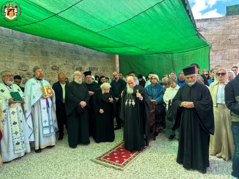 Ο Πατριάρχης Θεόφιλος στο Όρος Ελαιών για την εορτή της Αναλήψεως - μια φωτογραφία 9
