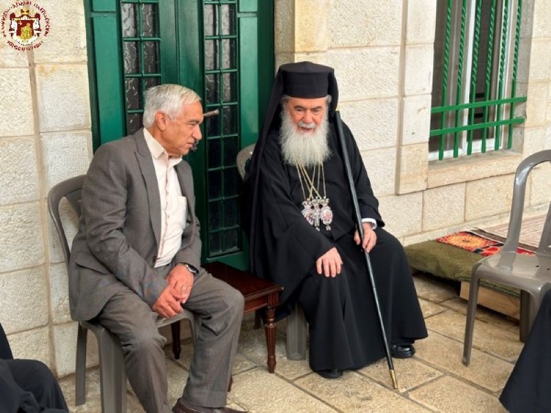 Ο Πατριάρχης Θεόφιλος στο Όρος Ελαιών για την εορτή της Αναλήψεως - μια φωτογραφία 10