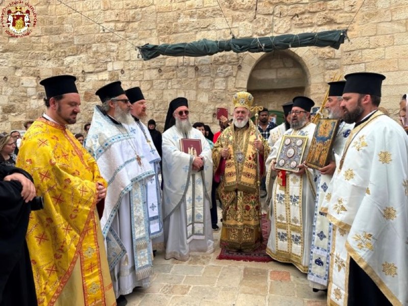 Ο Πατριάρχης Θεόφιλος στο Όρος Ελαιών για την εορτή της Αναλήψεως - μια φωτογραφία 11