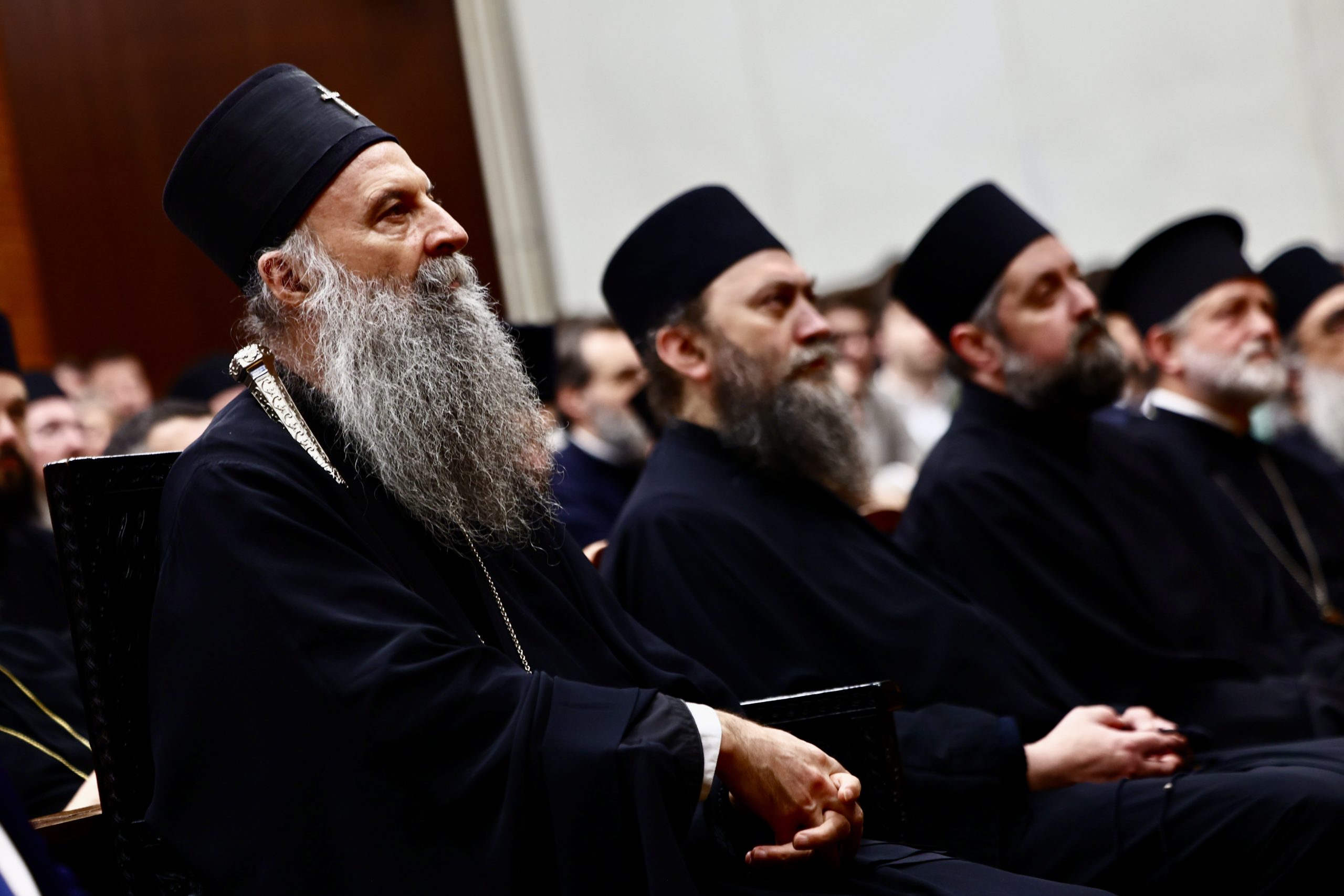 Γέροντας Εφραίμ Βατοπαιδίου: διάλεξη στη Θεολογική Σχολή Βελιγραδίου παρουσία του Πατριάρχη Πορφυρίου - μια φωτογραφία 18