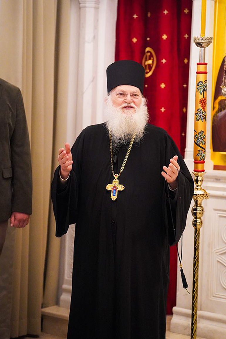 Ο Γέρων Εφραίμ στη Θεολογική Σχολή Αγίου Σάββα - μια φωτογραφία 7