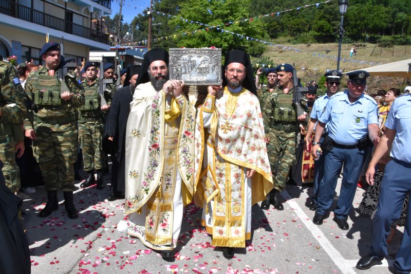 Πανήγυρις και Λιτανεία του σκηνώματος του Οσίου Ιωάννου του Ρώσου στην Εύβοια - μια φωτογραφία 16