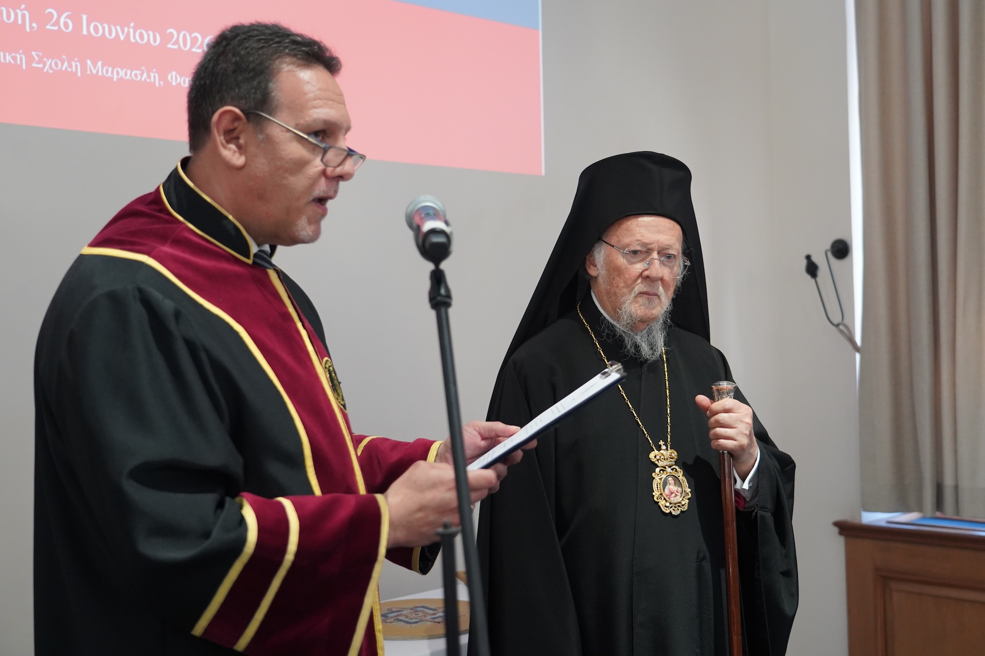 Αναγόρευση Οικουμενικού Πατριάρχη σε Επίτιμο Καθηγητή του Ιονίου Πανεπιστημίου - μια φωτογραφία 14