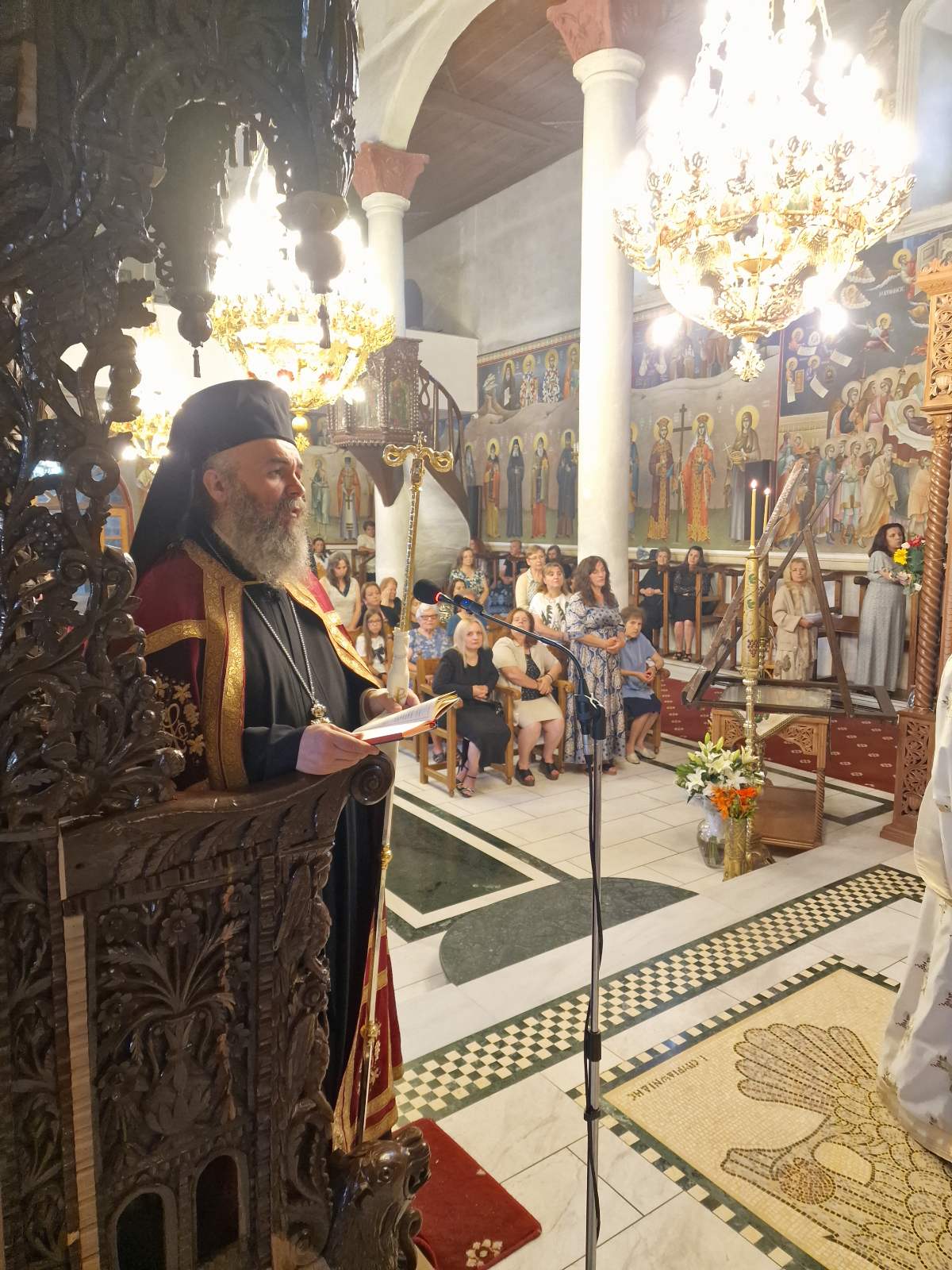 Εσπερινός για τη Σύναξη της Θεοτόκου της Κέλλης στο Αμύνταιο - μια φωτογραφία 1
