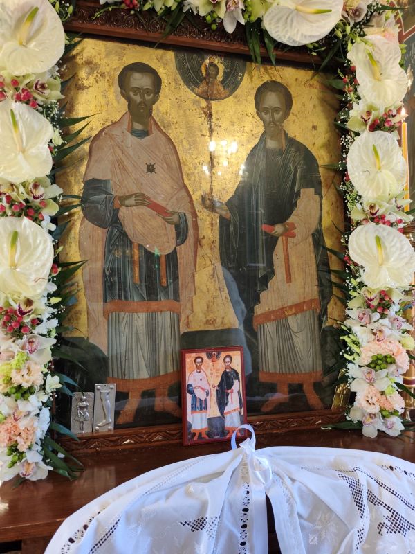 Εορτασμός των Αγίων Αναργύρων στα Λουτρά Αιδηψού από τον Μητρ. Χαλκίδος - μια φωτογραφία 7