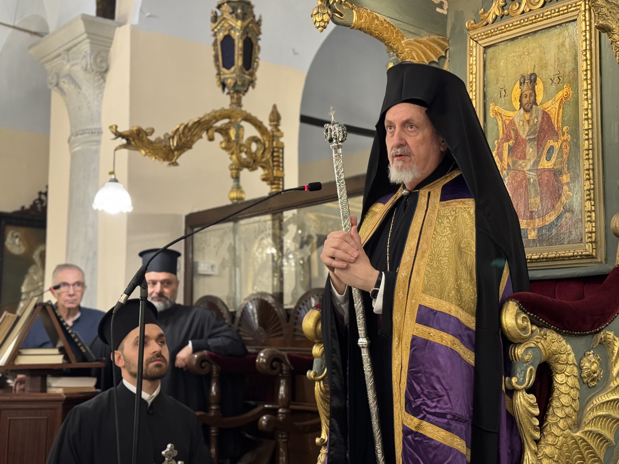Αντιπροσωπεία του Τμήματος Θεολογίας ΑΠΘ στον Πατριάρχη Βαρθολομαίο - μια φωτογραφία 2