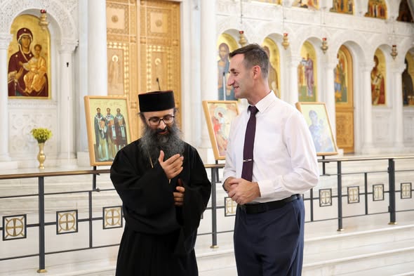 Επίσκεψη Διεθνούς Οργανισμού για τις Θρησκείες στον Καθεδρικό Ναό Τιράνων - μια φωτογραφία 4