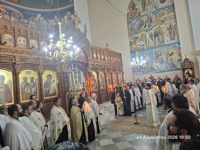 O Μητροπολίτης Κυδωνίας Τίτος εόρτασε τα πρώτα ονομαστήριά του στα Χανιά - μια φωτογραφία 7