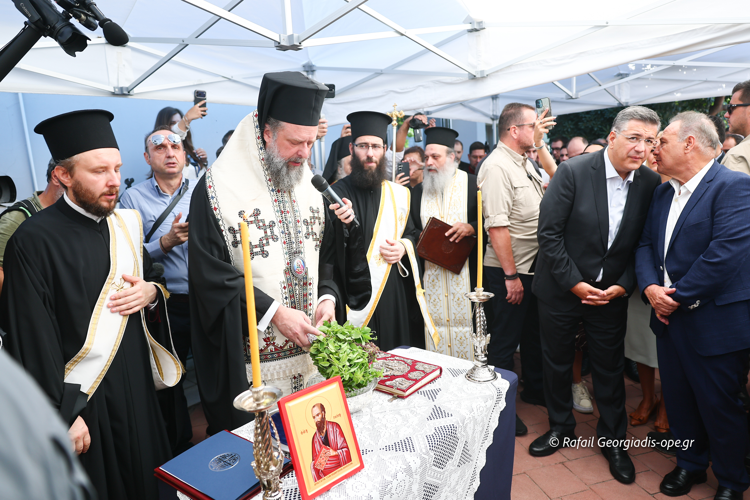Ο Μητροπολίτης Θεσσαλονίκης Φιλόθεος τέλεσε αγιασμό για την 90ή ΔΕΘ - μια φωτογραφία 6