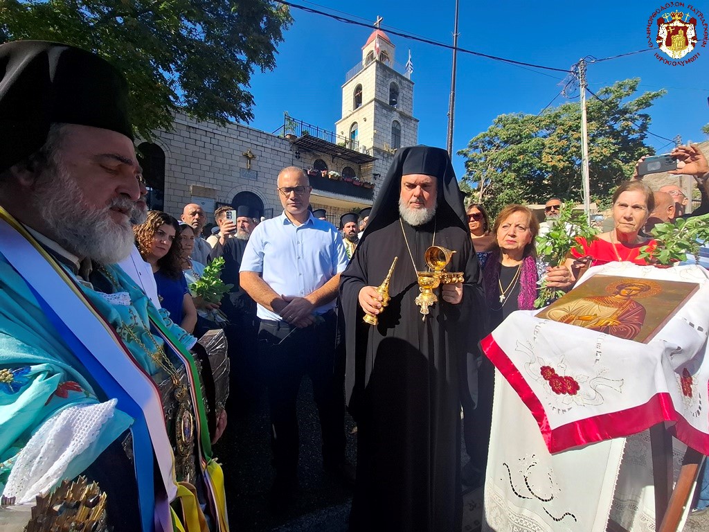 Λιτανεύτηκε η Ιερά Εικόνα της Κοιμήσεως Θεοτόκου στο Πατριαρχείο Ιεροσολύμων - μια φωτογραφία 18
