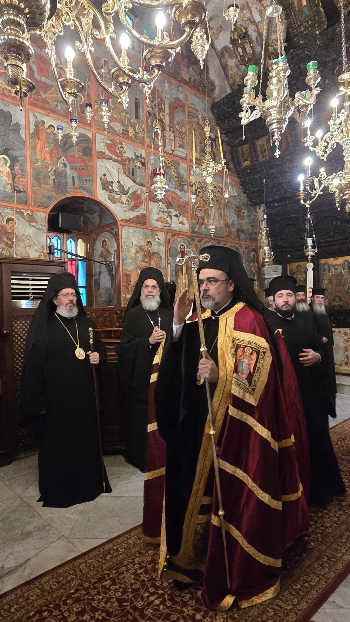 Ο Μητροπολίτης Σμύρνης Βαρθολομαίος στην εορτάζουσα Μονή Πανορμίτου Σύμης - μια φωτογραφία 4