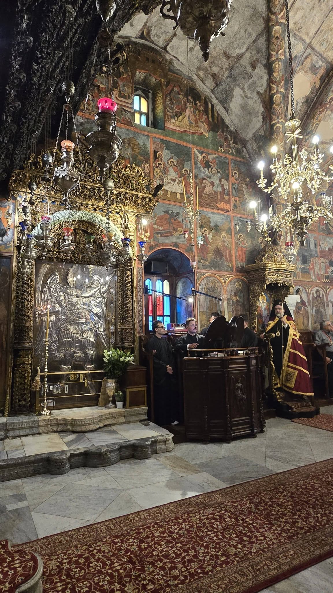 Ο Μητροπολίτης Σμύρνης Βαρθολομαίος στην εορτάζουσα Μονή Πανορμίτου Σύμης - μια φωτογραφία 6