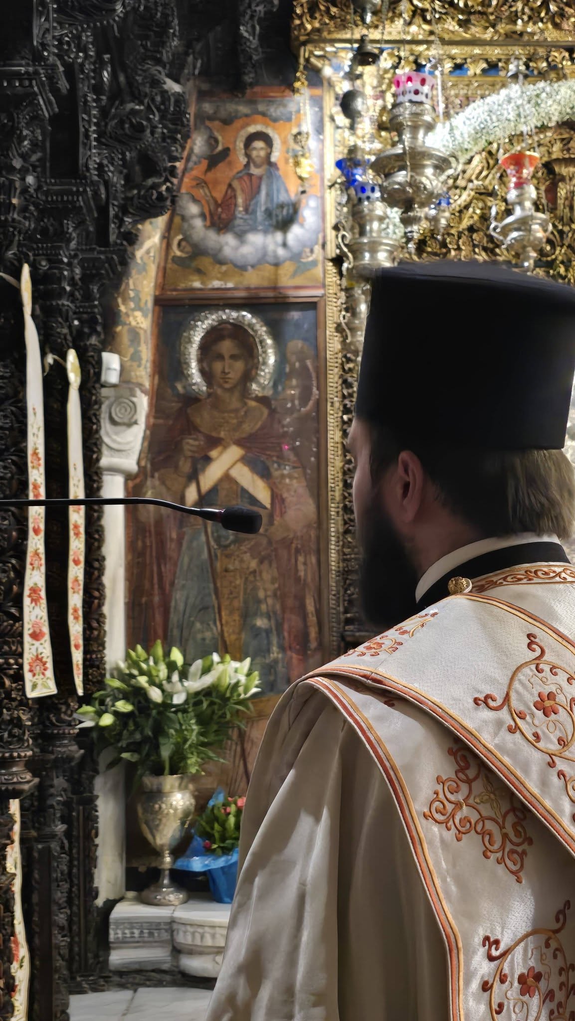 Ο Μητροπολίτης Σμύρνης Βαρθολομαίος στην εορτάζουσα Μονή Πανορμίτου Σύμης - μια φωτογραφία 8
