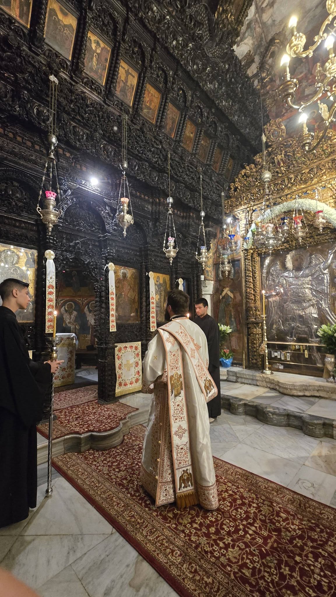 Ο Μητροπολίτης Σμύρνης Βαρθολομαίος στην εορτάζουσα Μονή Πανορμίτου Σύμης - μια φωτογραφία 18