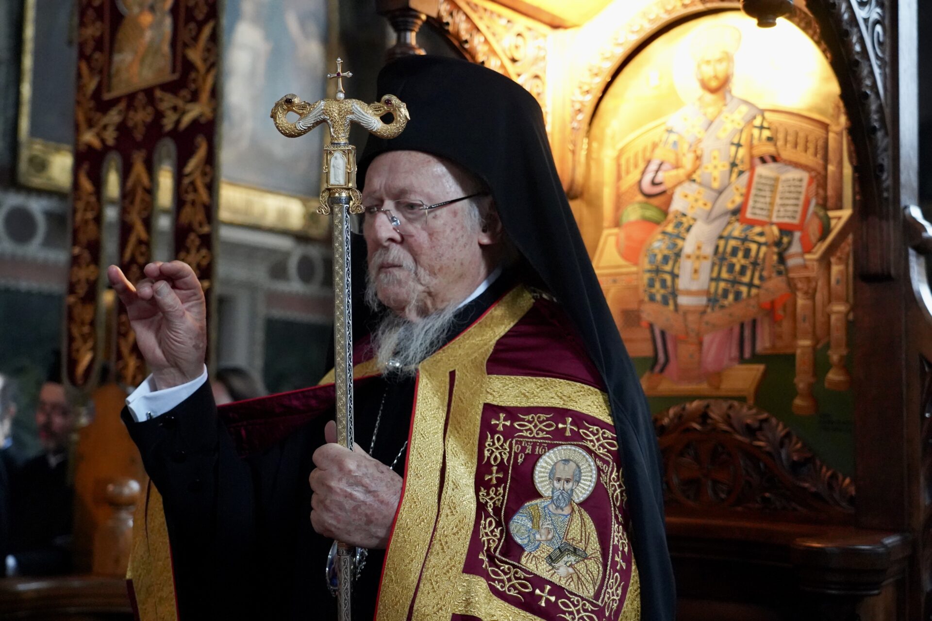 Ο Πατριάρχης Βαρθολομαίος στα ονομαστήρια του Θυατείρων Νικήτα στο Λονδίνο - μια φωτογραφία 3
