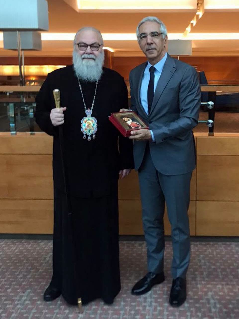 Ο Πατριάρχης Αντιοχείας συναντήθηκε με τον πρέσβη του Λιβάνου στο Βατικανό - μια φωτογραφία 1