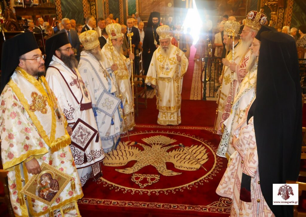 Αρχιερατικό Συλλείτουργο τελέστηκε για τα ονομαστήρια του Μητροπολίτη Σπάρτης - μια φωτογραφία 8