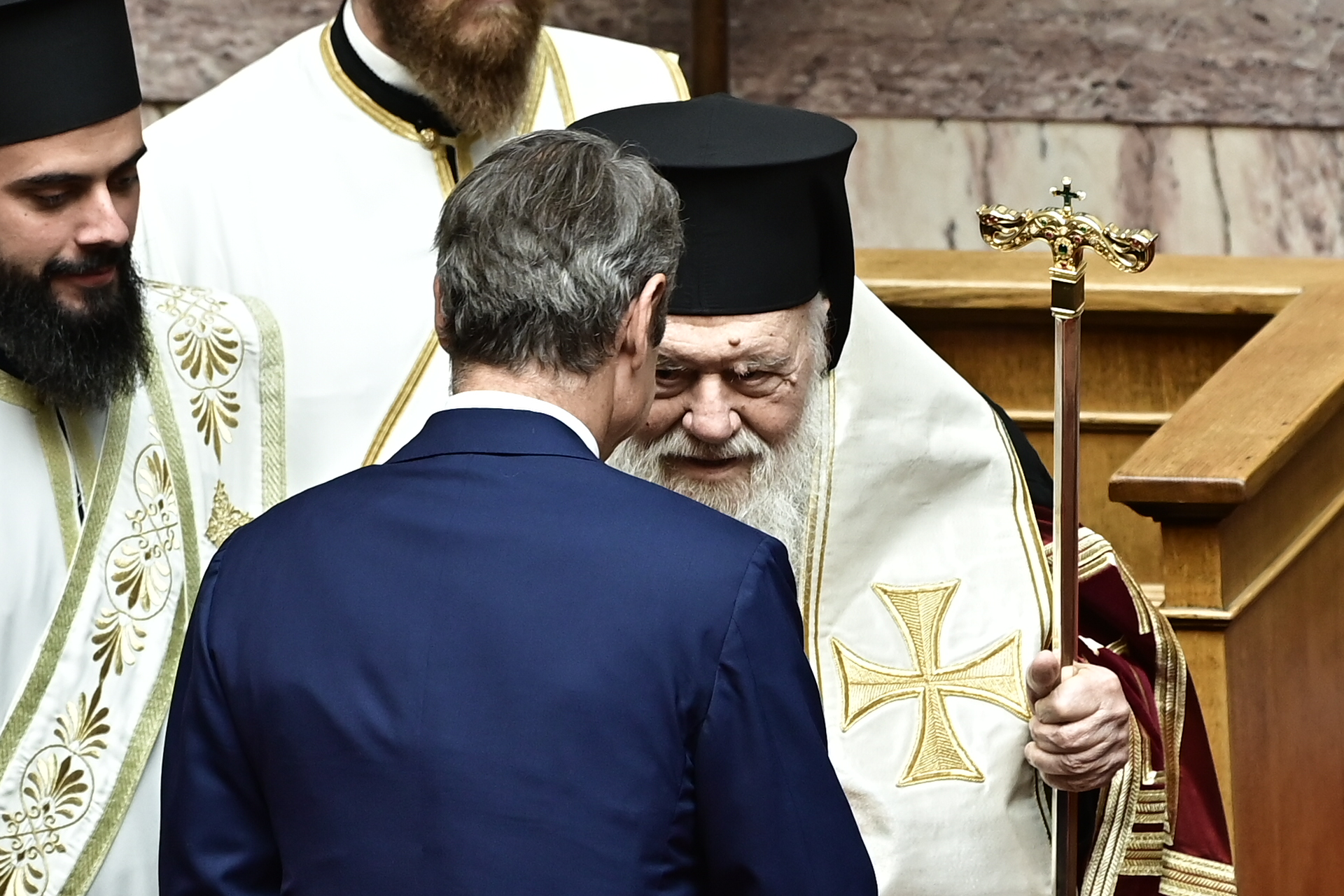 Ο Αρχιεπίσκοπος Ιερώνυμος τέλεσε τον Αγιασμό για τη Δ’ Σύνοδο της Βουλής - μια φωτογραφία 8