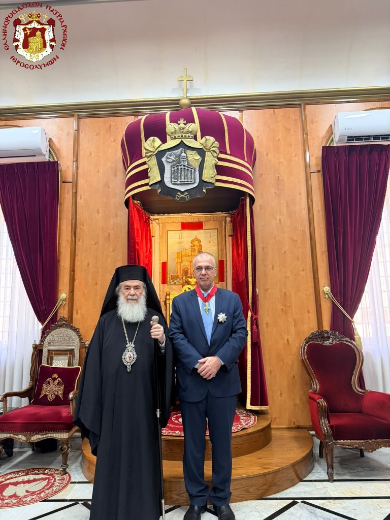 Ο Πατριάρχης Ιεροσολύμων δέχθηκε τον Γενικό Γραμματέα Θρησκευμάτων - μια φωτογραφία 4