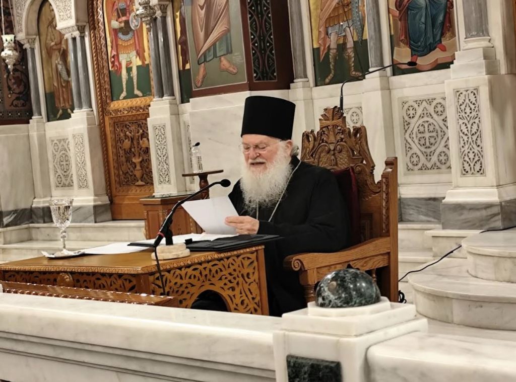Ο Γέροντας Εφραίμ μίλησε για τον Άγιο Ιωάννη Κροστάνδης στον Πειραιά - μια φωτογραφία 2